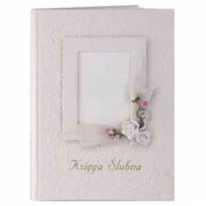 Księga Ślubna PartyDeco 21x30cm/32 Kremowa/Kwiaty